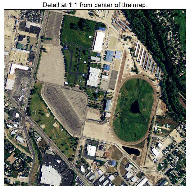 Garden City, Idaho aerial imagery detail