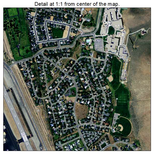 Hailey, Idaho aerial imagery detail