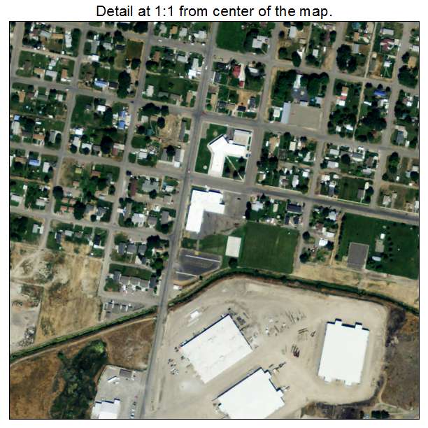 Heyburn, Idaho aerial imagery detail