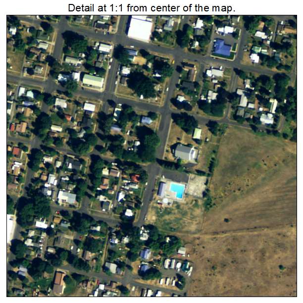 Kamiah, Idaho aerial imagery detail