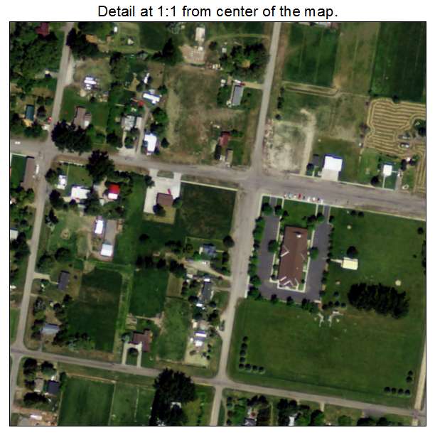 Lewisville, Idaho aerial imagery detail