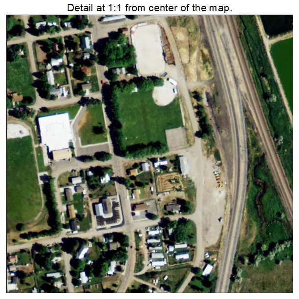 McCammon, Idaho aerial imagery detail