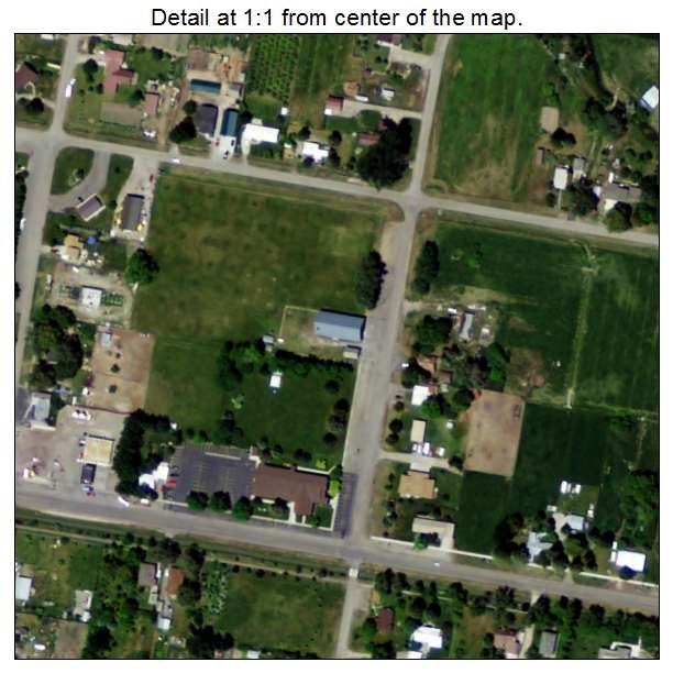 Menan, Idaho aerial imagery detail