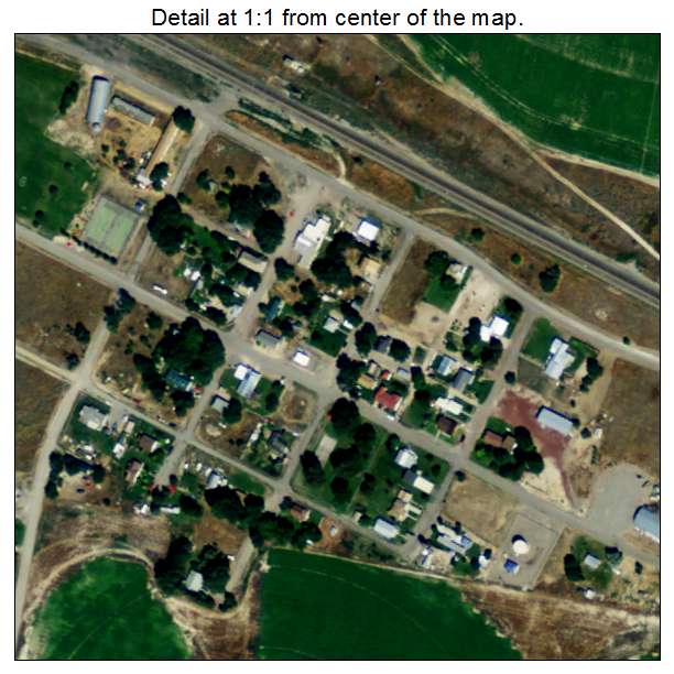 Minidoka, Idaho aerial imagery detail