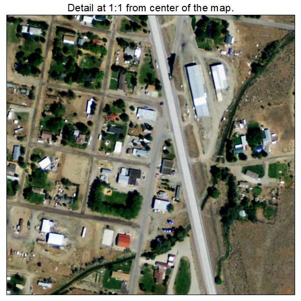 Moore, Idaho aerial imagery detail
