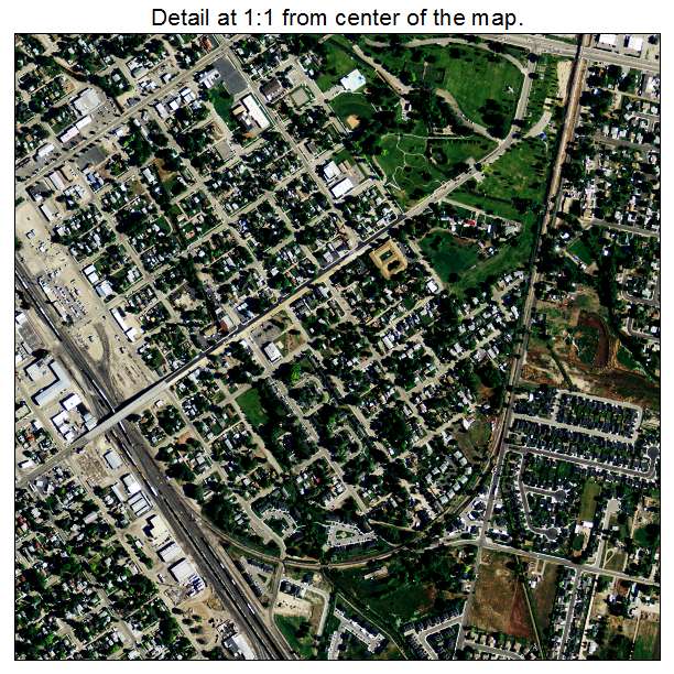 Nampa, Idaho aerial imagery detail