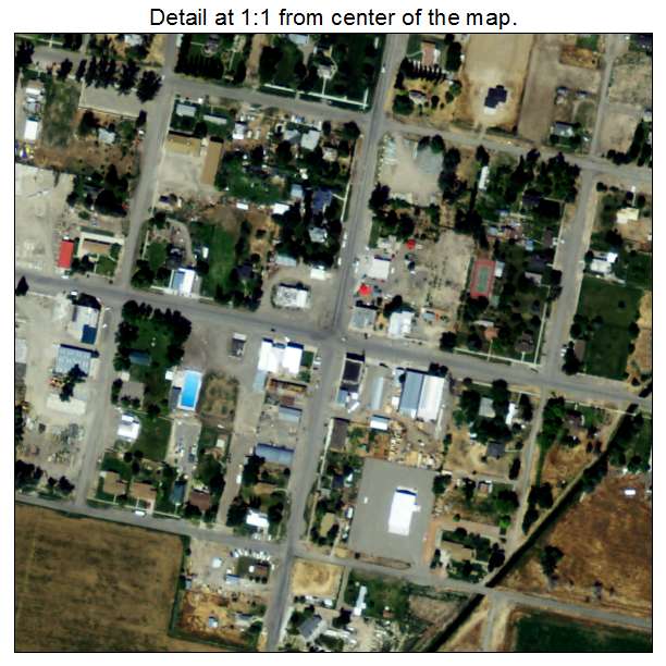 Oakley, Idaho aerial imagery detail