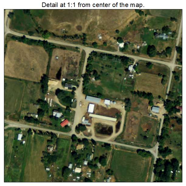 Oxford, Idaho aerial imagery detail