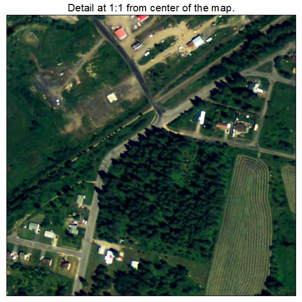 Plummer, Idaho aerial imagery detail