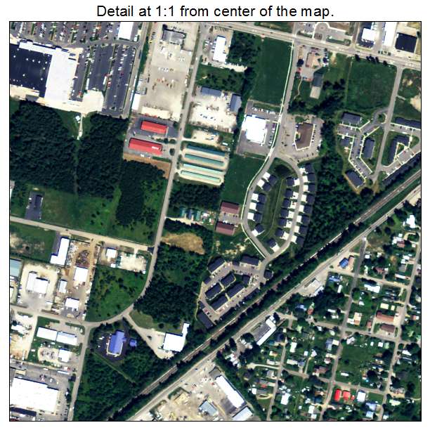 Ponderay, Idaho aerial imagery detail