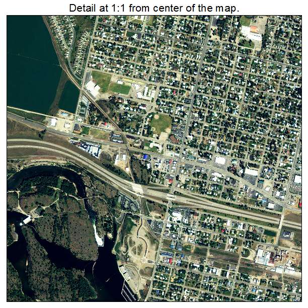 Post Falls, Idaho aerial imagery detail