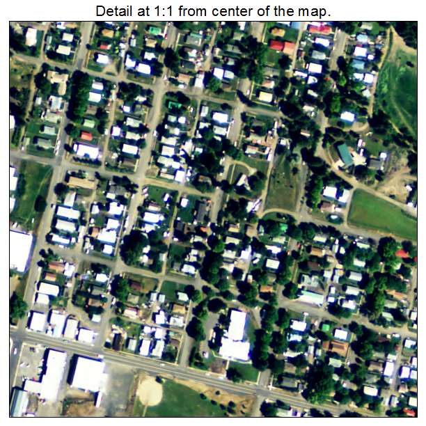 Potlatch, Idaho aerial imagery detail