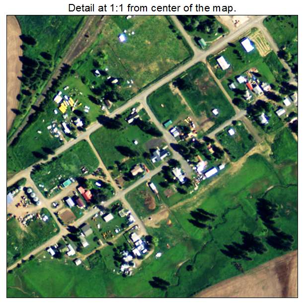 Reubens, Idaho aerial imagery detail