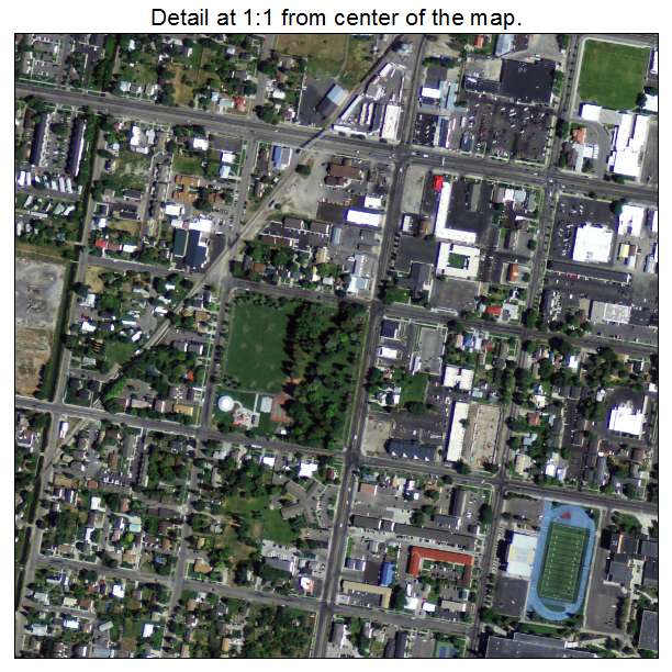 Rexburg, Idaho aerial imagery detail