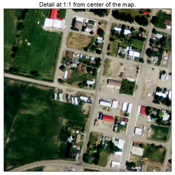 Richfield, Idaho aerial imagery detail