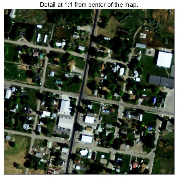 Rockland, Idaho aerial imagery detail