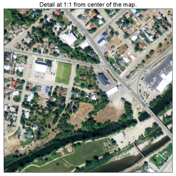 Salmon, Idaho aerial imagery detail