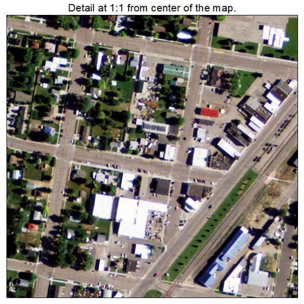 Shelley, Idaho aerial imagery detail