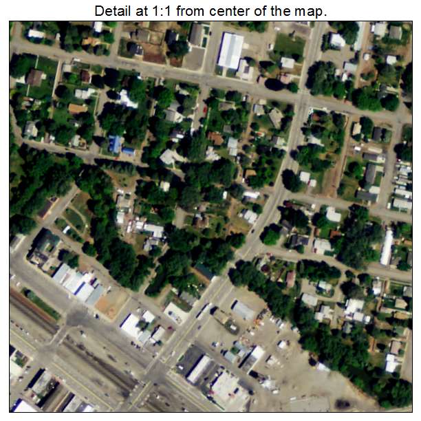 Shoshone, Idaho aerial imagery detail
