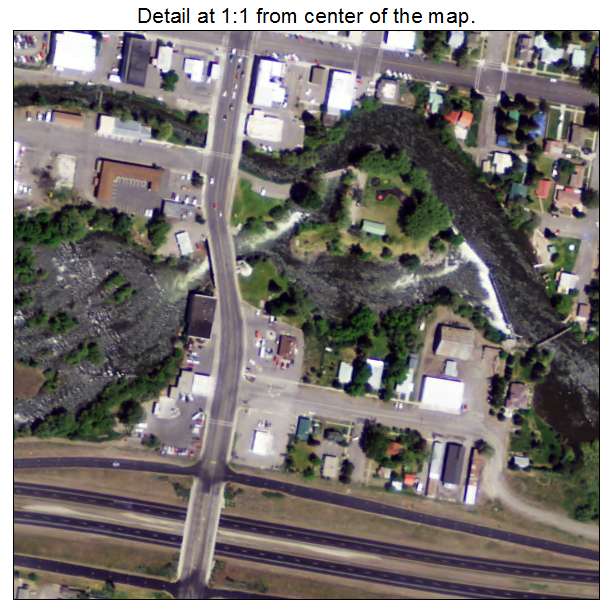 St Anthony, Idaho aerial imagery detail