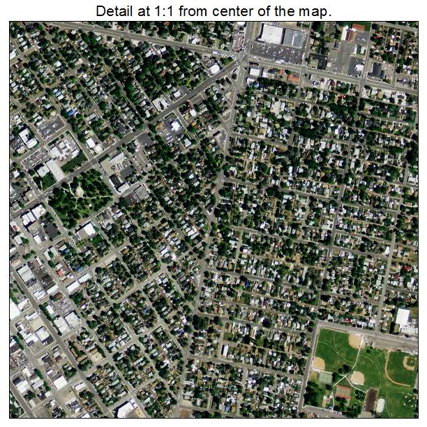 Twin Falls, Idaho aerial imagery detail