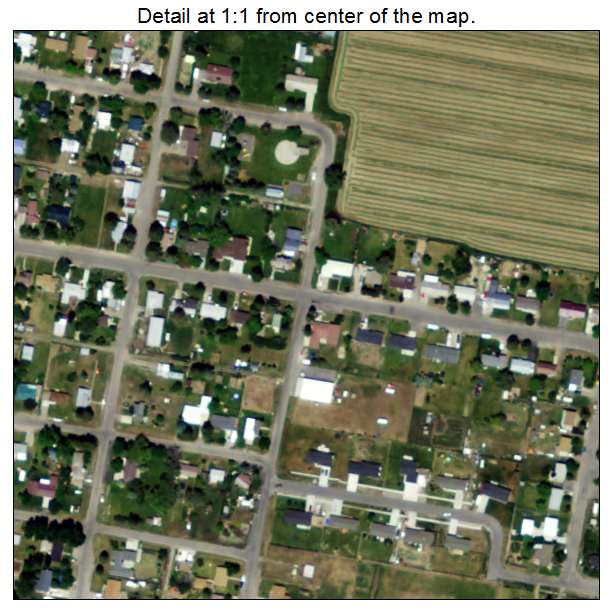 Ucon, Idaho aerial imagery detail