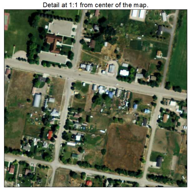 Weston, Idaho aerial imagery detail