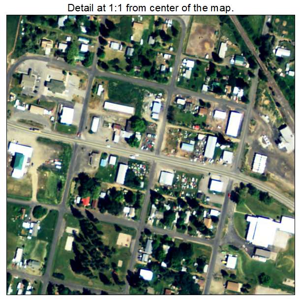 Worley, Idaho aerial imagery detail