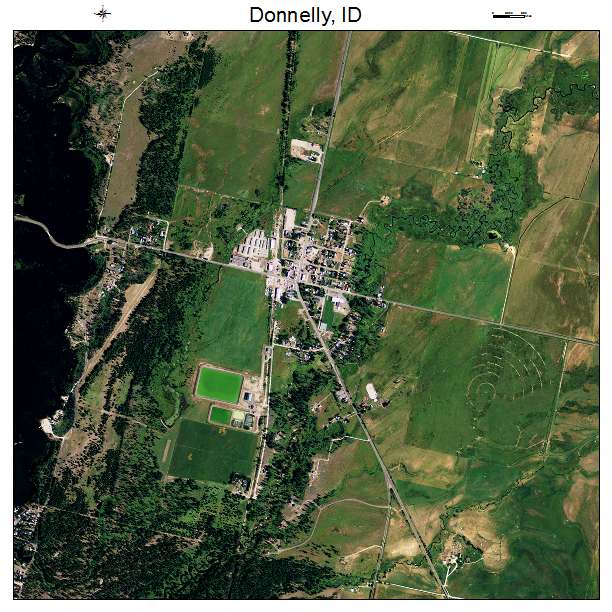 Donnelly, ID air photo map