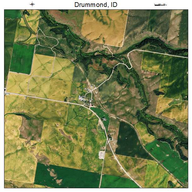 Drummond, ID air photo map