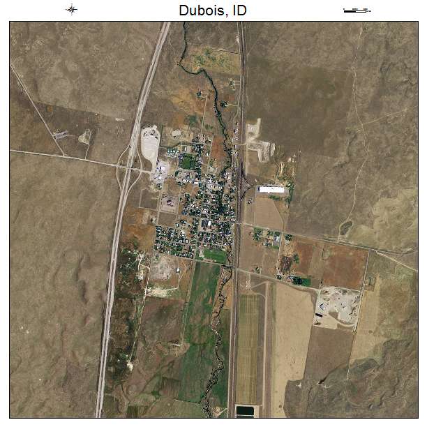 Dubois, ID air photo map