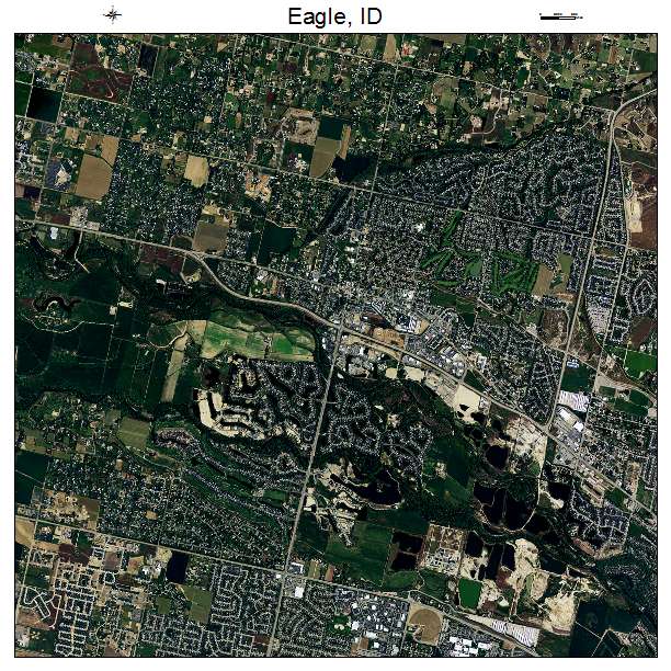Eagle, ID air photo map