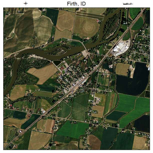 Firth, ID air photo map