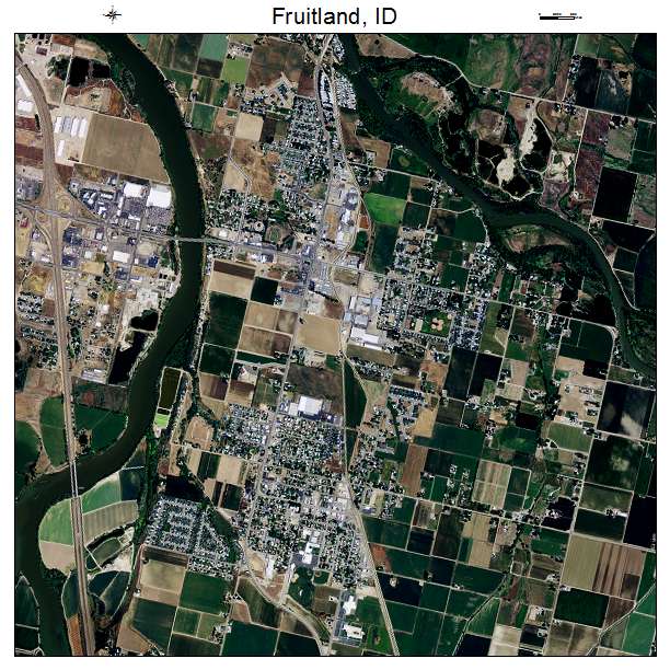 Fruitland, ID air photo map