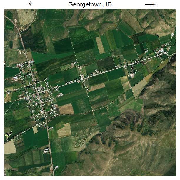 Georgetown, ID air photo map
