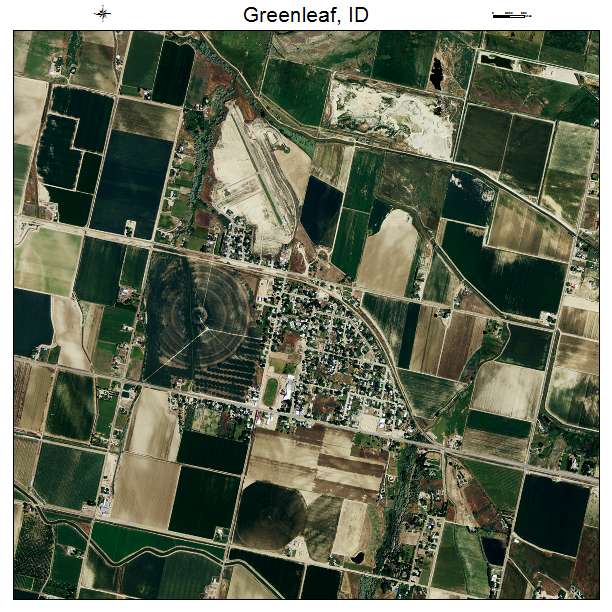 Greenleaf, ID air photo map