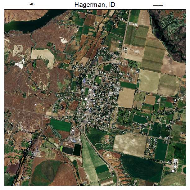Hagerman, ID air photo map