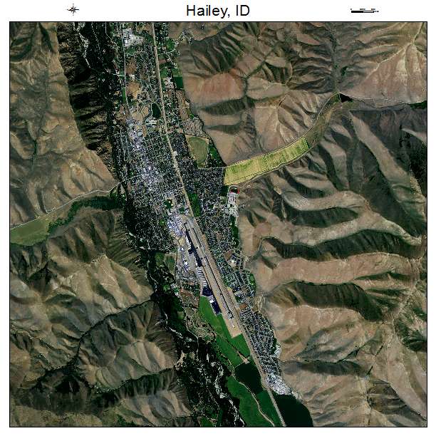 Hailey, ID air photo map