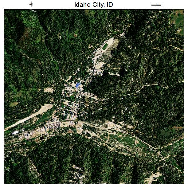 Idaho City, ID air photo map