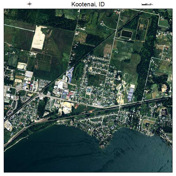 Kootenai, ID air photo map