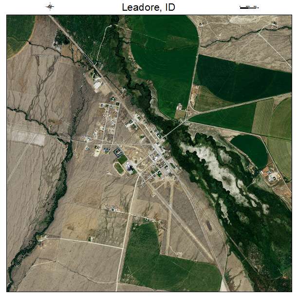 Leadore, ID air photo map