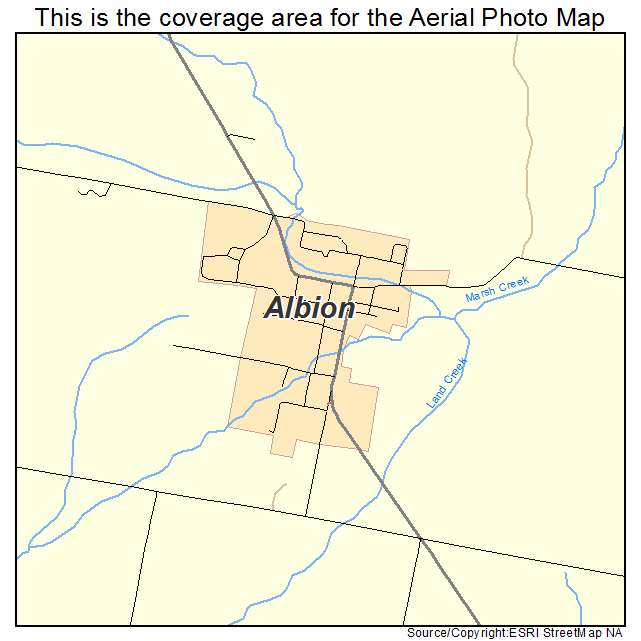 Albion, ID location map 