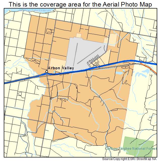 Arbon Valley, ID location map 