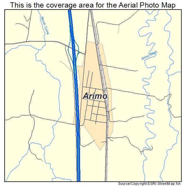 Aerial Photography Map of Arimo, ID Idaho