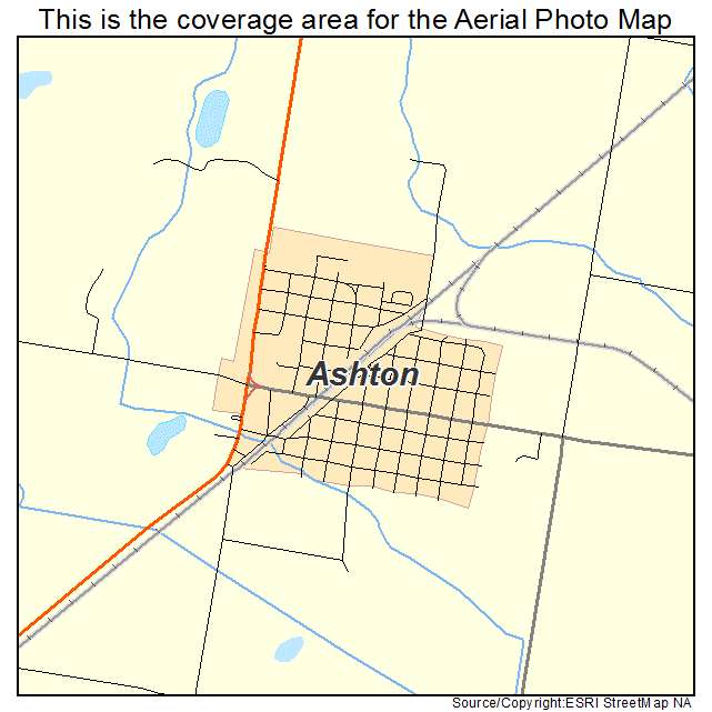 Ashton, ID location map 