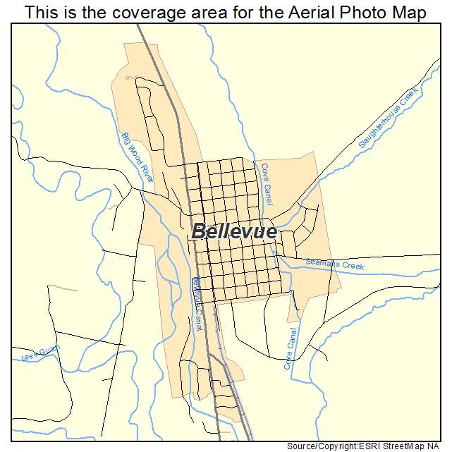 Bellevue, ID location map 
