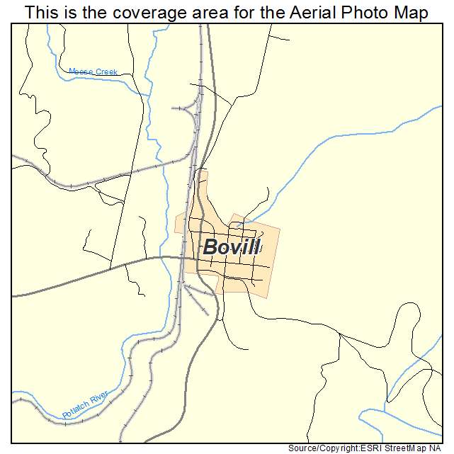 Bovill, ID location map 