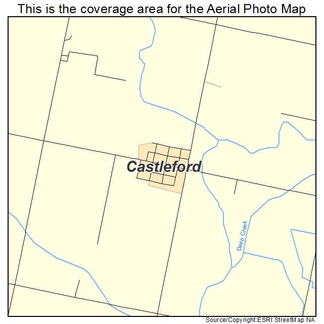 Castleford, ID location map 