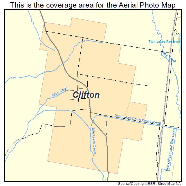 Clifton, ID location map 