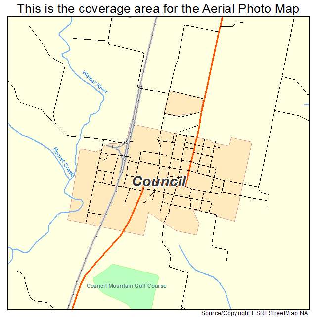 Council, ID location map 